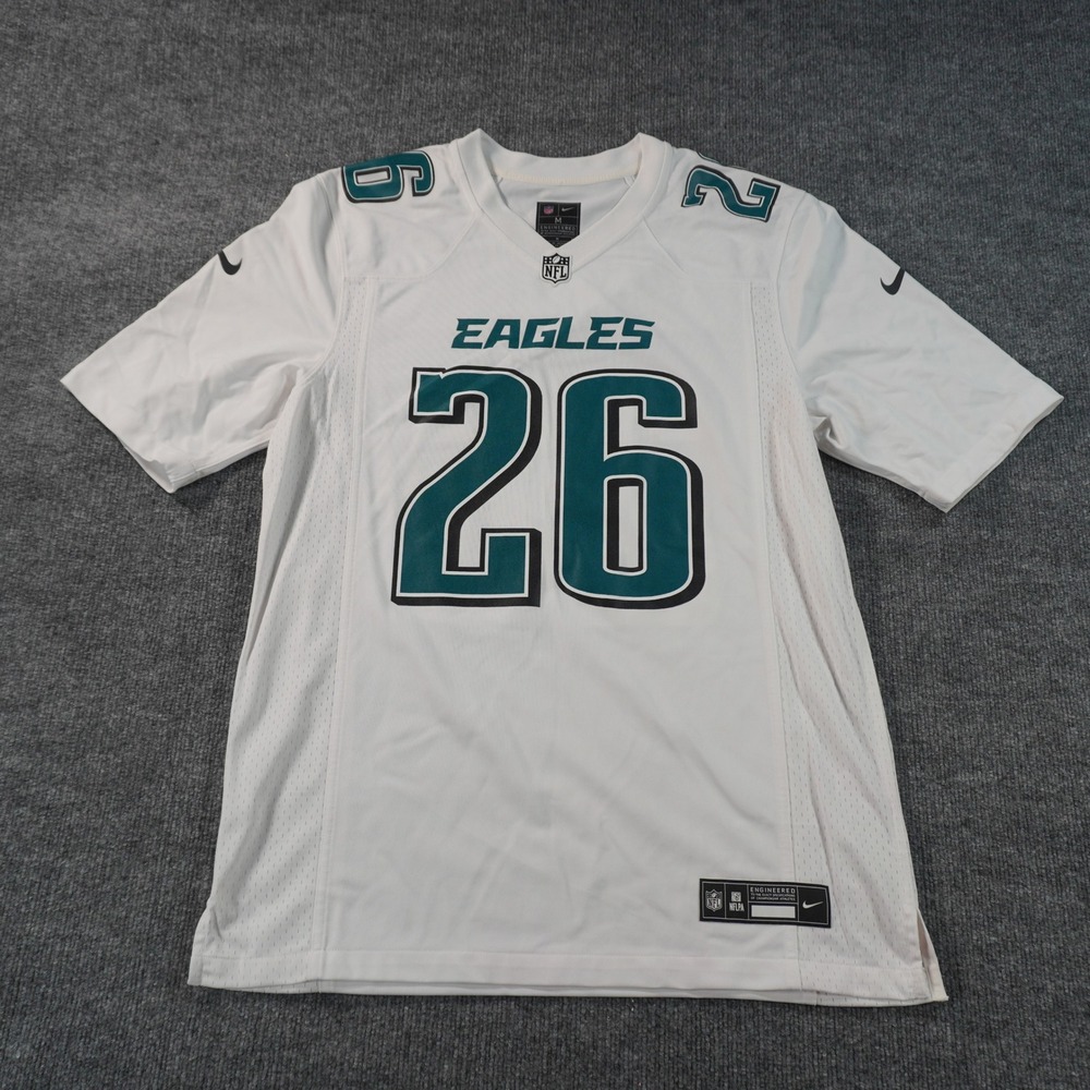 Nike Philadelphia Eagles Jersey Saquon Barkley Mens Medium White 26 NFL Game